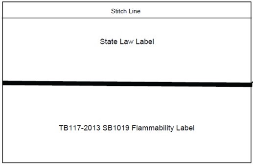 Law Label and Flammability Label Format Two