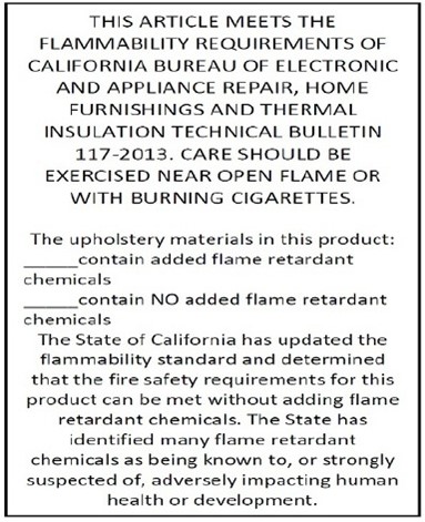 Flammability Label