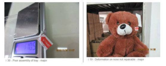 Major Defect Examples