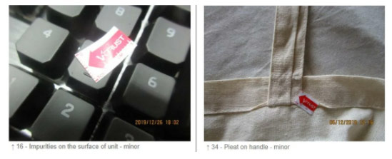 Minor Defect Examples